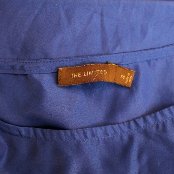 The Limited Flowy Blue Kimono Style Top XS - Picture 3 of 5